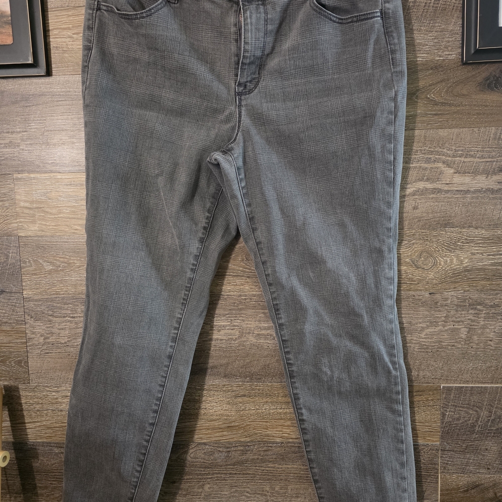 Gray Checked Maurice Women's Jeans